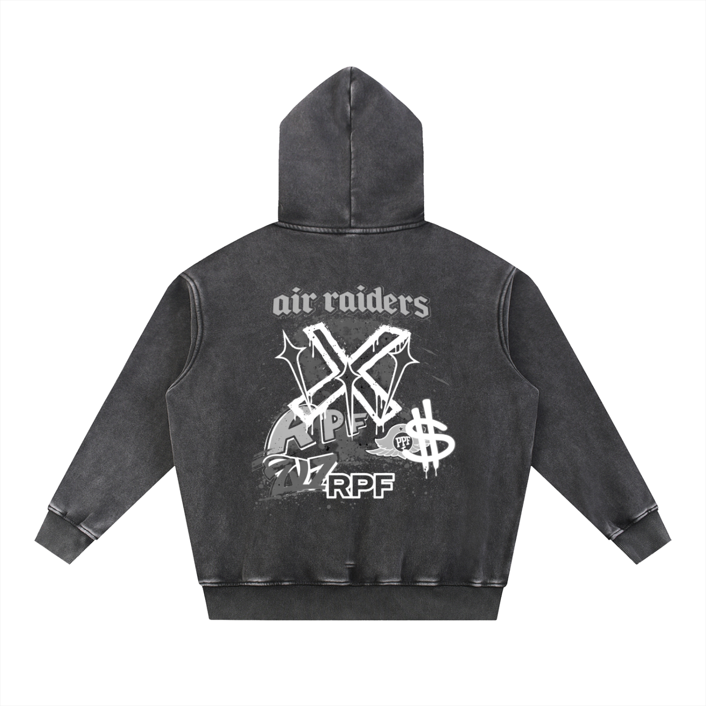 MECA x RPF Overzied Graphic Hoodie (Black)