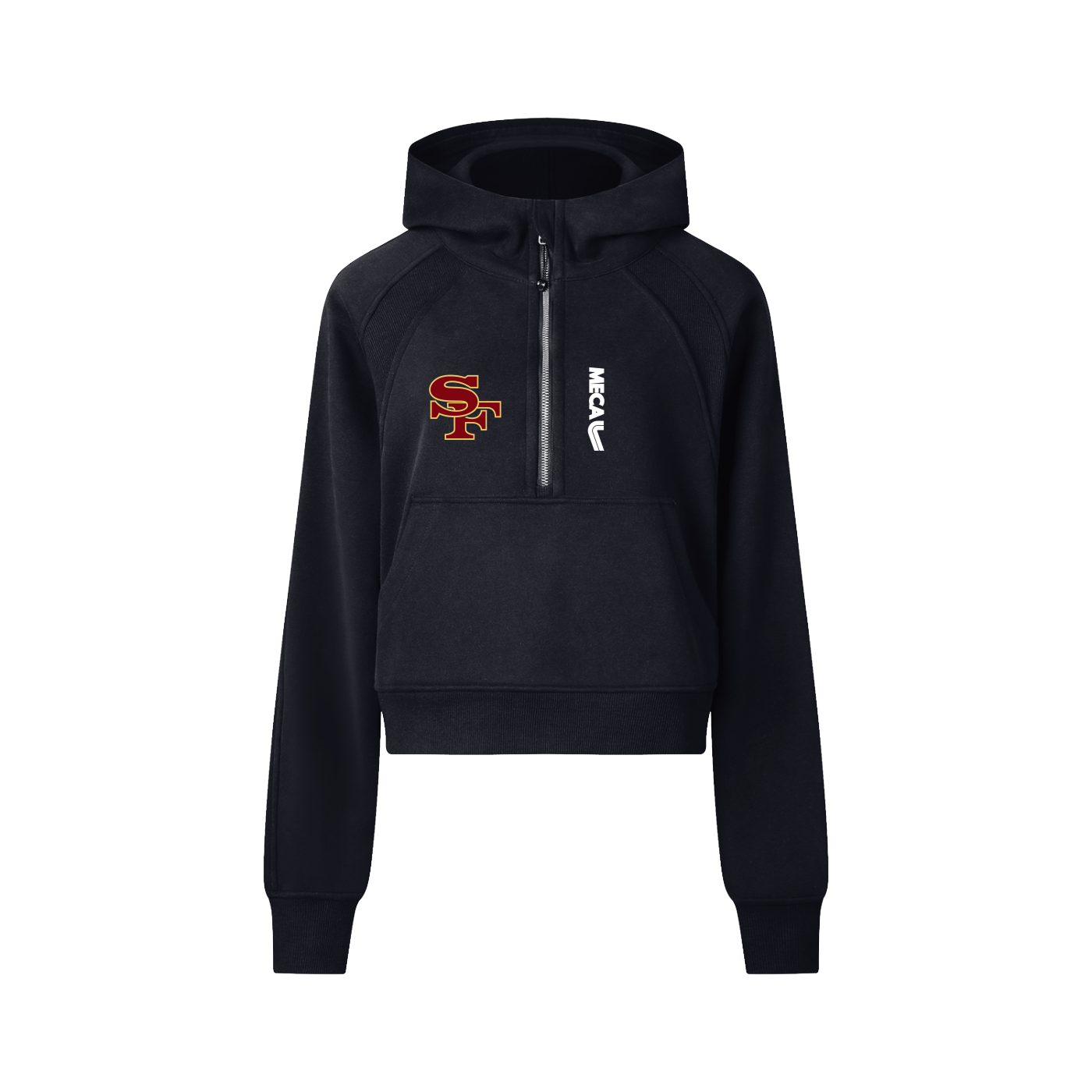 MECA x Select Few Cropped Half-Zip Hoodie