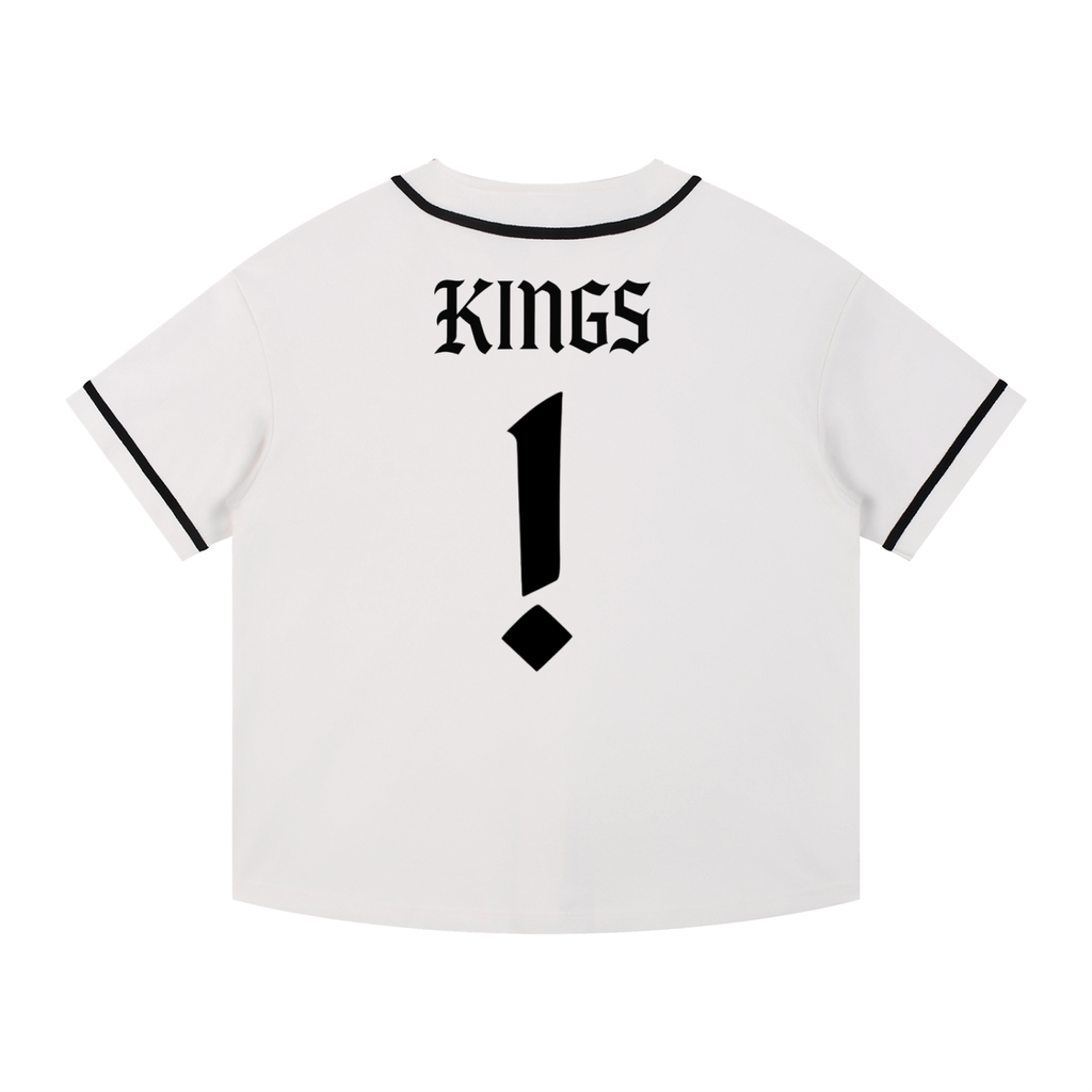 Kings x MECA Contrast Piped Button-Up Jersey