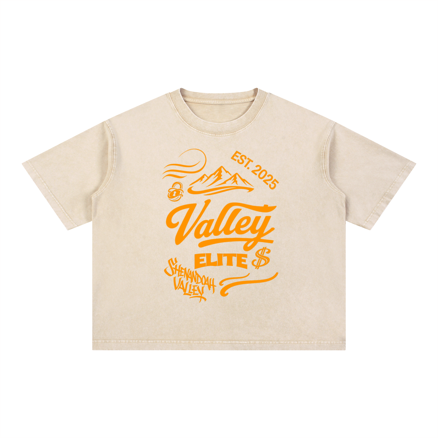 Valley Elite x MECA Mineral Wash Boxy Cotton T-Shirt