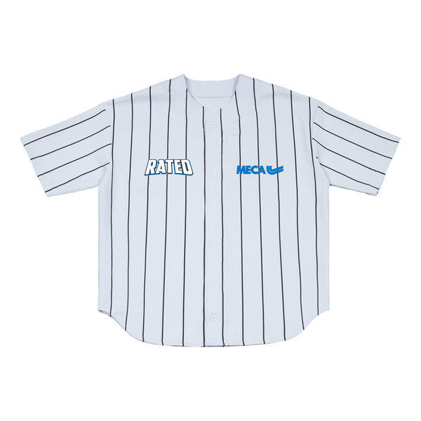 Rated x MECA Pinstripe Baseball Jersey