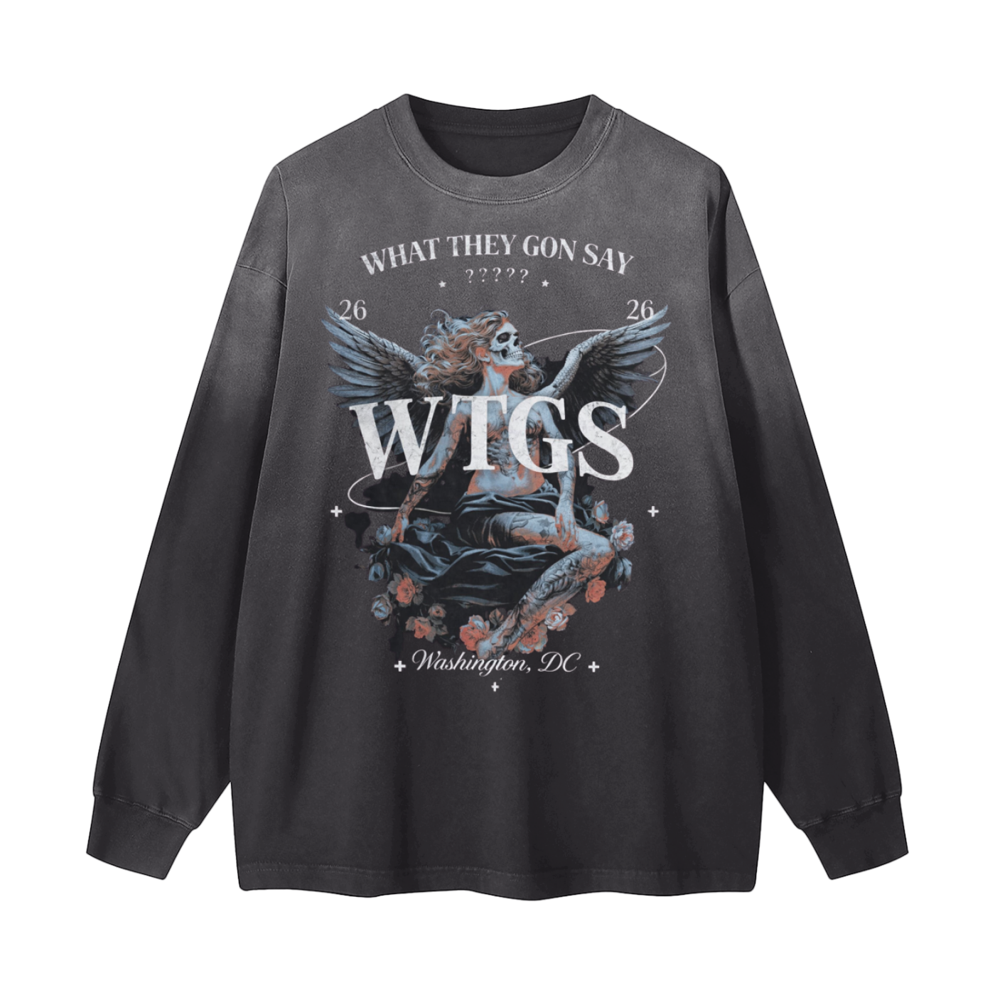 WTGS x MECA Gradient Washed Long Sleeve T-Shirt