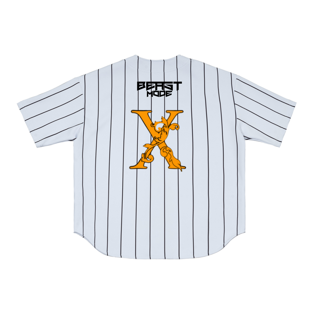 Beast Mode x MECA Pinstripe Baseball Jersey