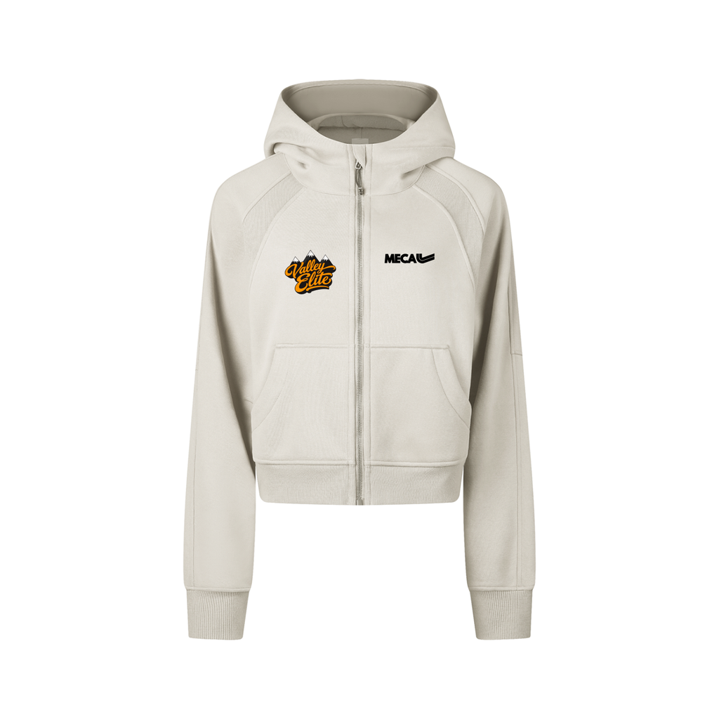Valley Elite Cropped Zip-Through Hoodie