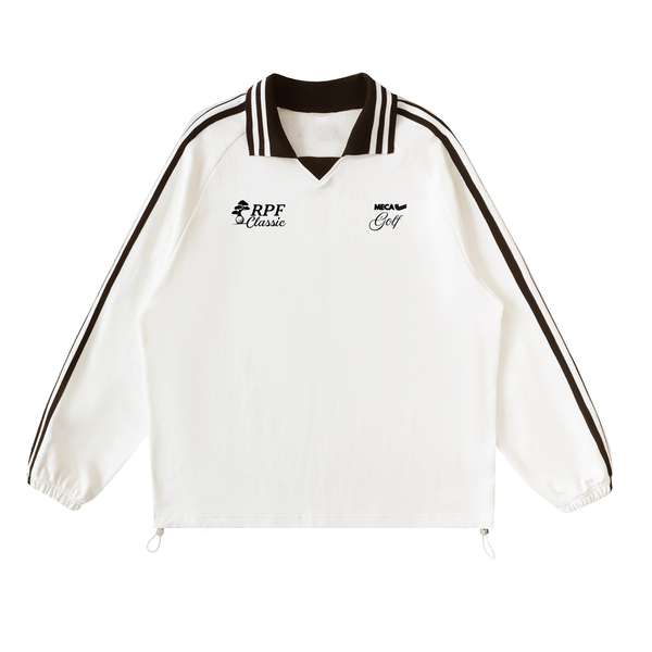 RPF Classic Contrast Striped Lapel Collar Sweatshirt