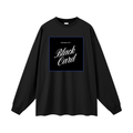 BLACK CARD Oversized Unisex Long Sleeve T-Shirt