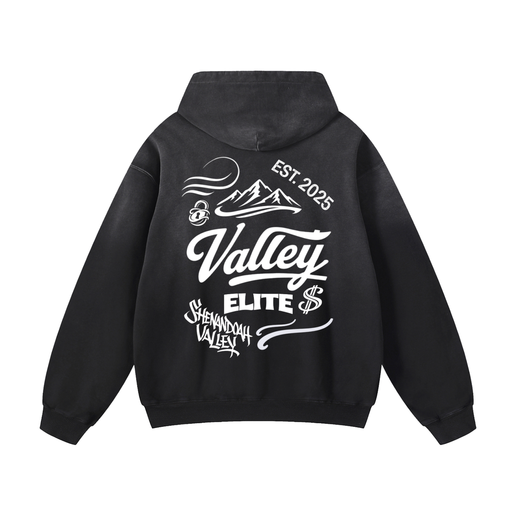 Valley Elite x MECA Heavyweight Sunfade Oversized Hoodie