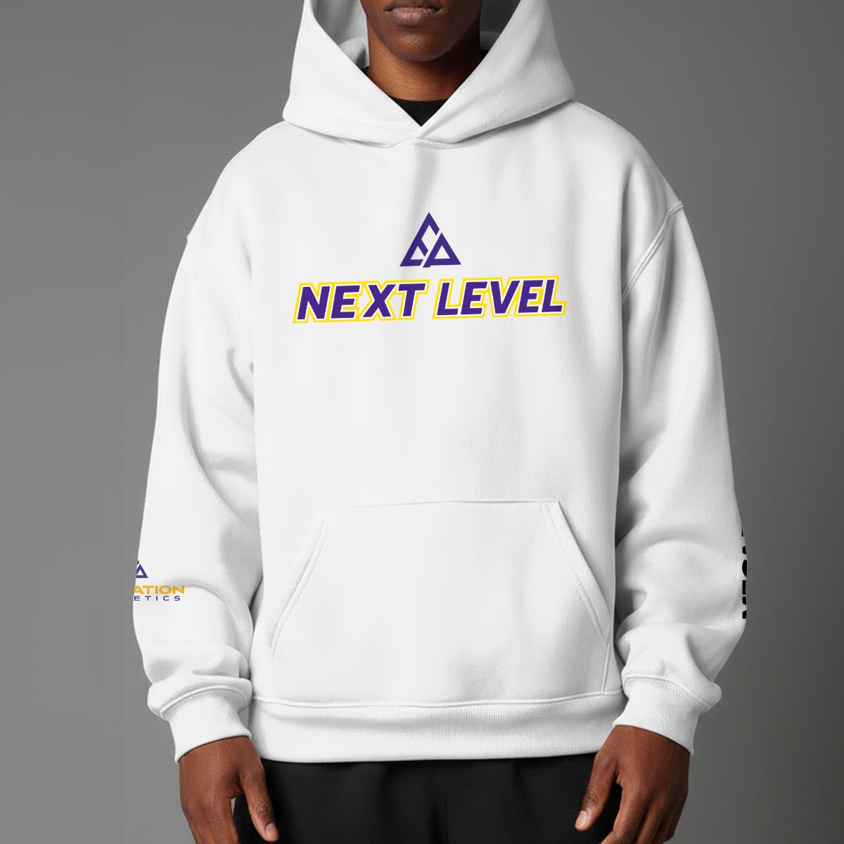 MECA Unisex Pullover Hoodie with Micro-Fleece Lining| (White)