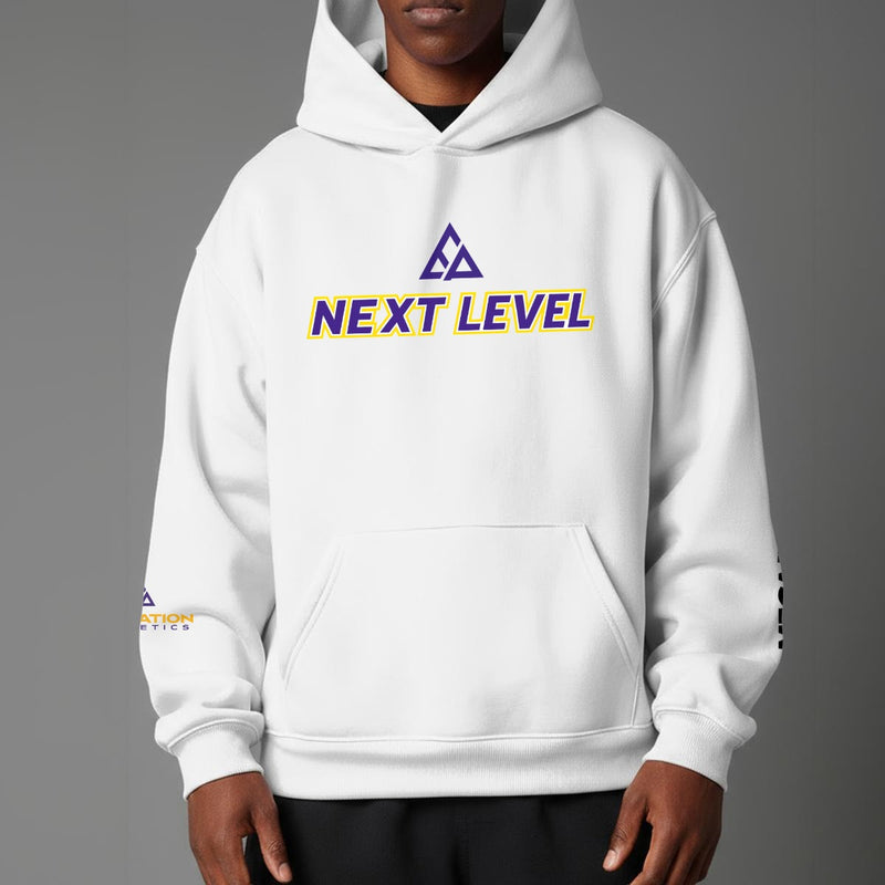 MECA Unisex Pullover Hoodie with Micro-Fleece Lining| (White)