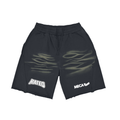 Rated x MECA Vintage Washed Tiger Stripes Short Pants