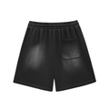Tilly Coaches Sun Fade Raw Edge Cotton Shorts