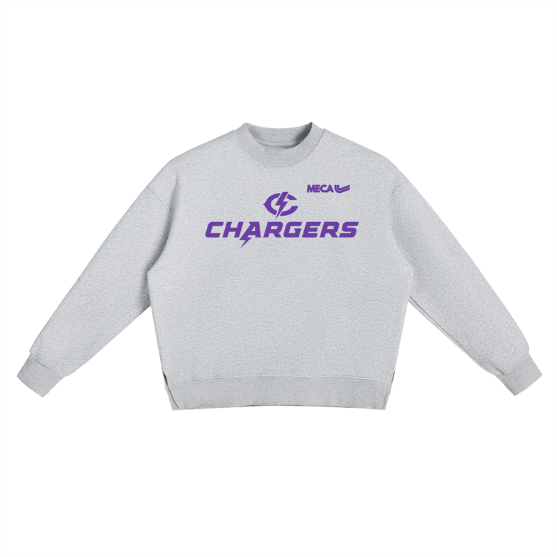 Tilly Coaches Fleece Side Slit Crewneck Sweatshirt