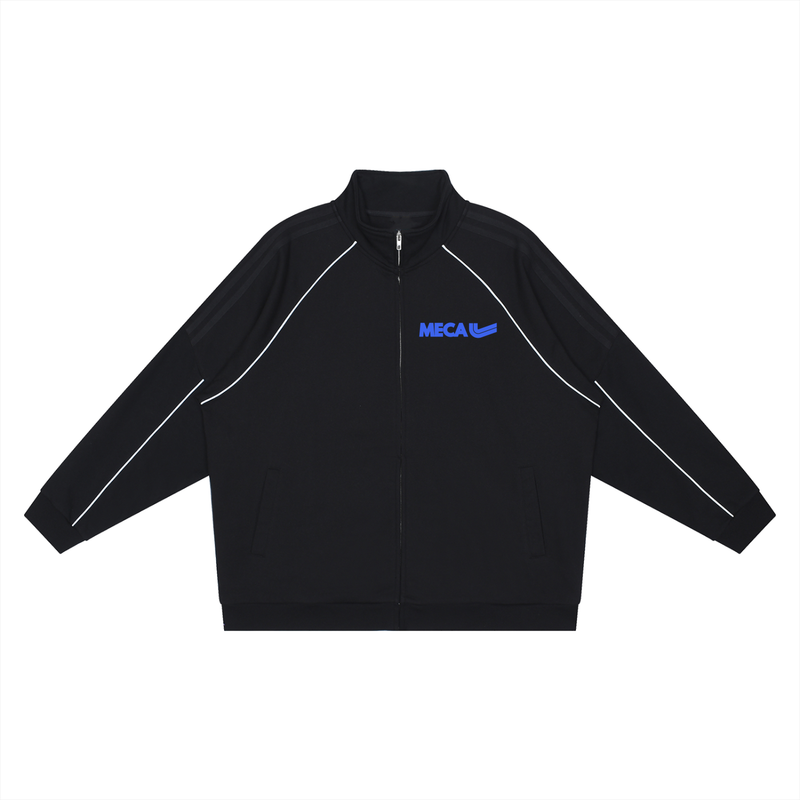 MECA TEAM Reflection Striped Raglan Sleeve  Jacket