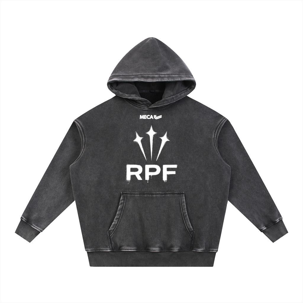MECA x RPF Overzied Graphic Hoodie (Black)