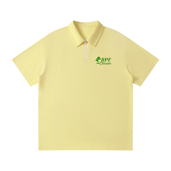 RPF Classic Unisex Quarter-Zip Polo Shirt