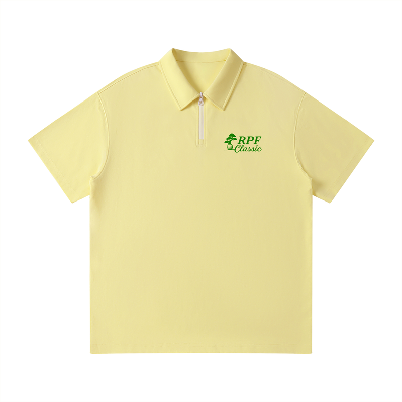 RPF Classic Unisex Quarter-Zip Polo Shirt