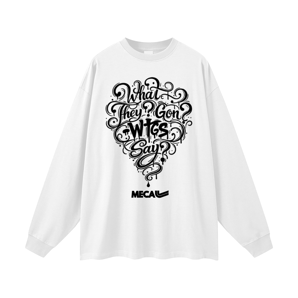 WTGS x MECA Oversized Unisex Long Sleeve T-Shirt
