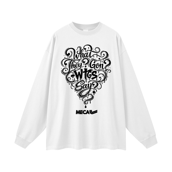 WTGS x MECA Oversized Unisex Long Sleeve T-Shirt