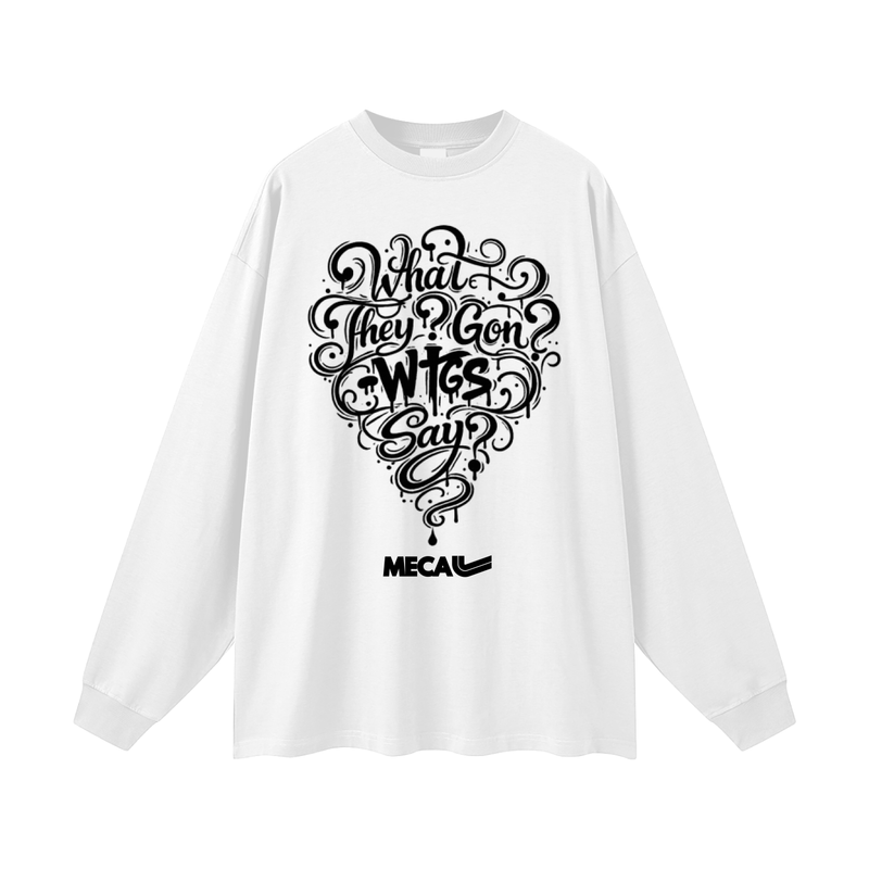 WTGS x MECA Oversized Unisex Long Sleeve T-Shirt