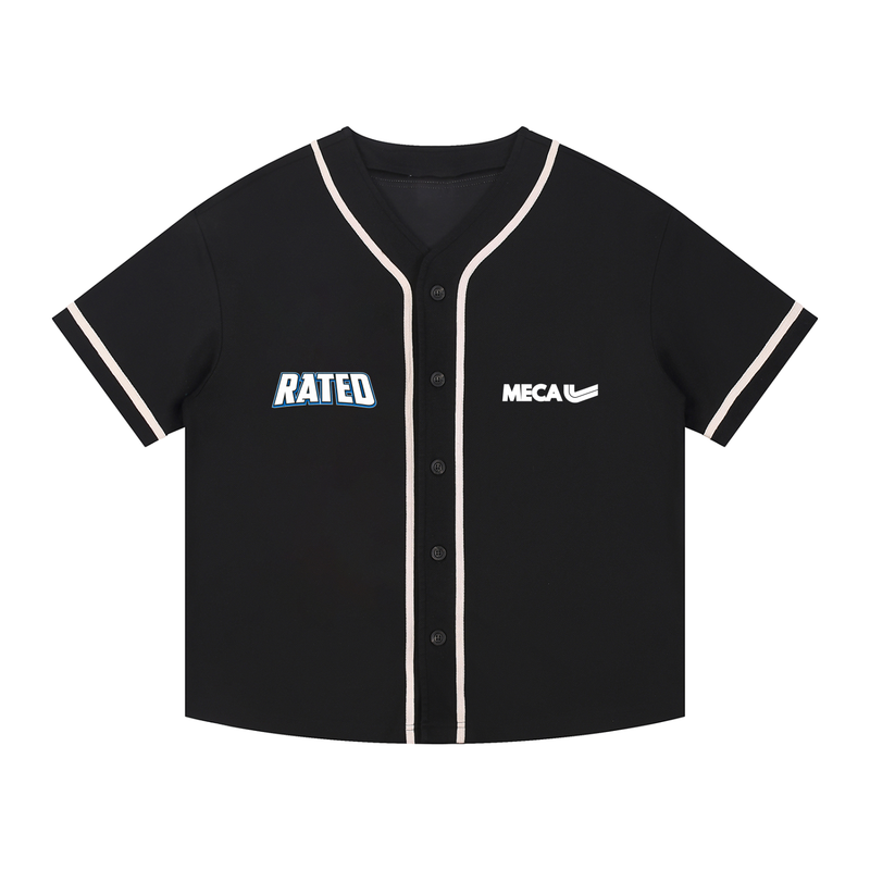 Rated x MECA Contrast Piped Button-Up Jersey