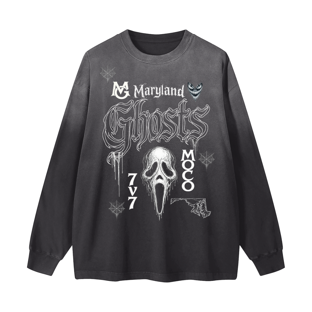 MECA x Ghosts Gradient Washed Long Sleeve T-Shirt