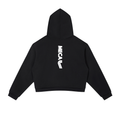 New Era x MECA Contrast Side Stripe Cropped Hoodie