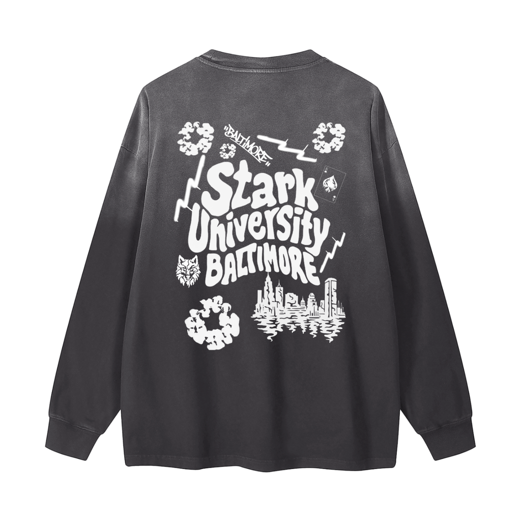 STARK x MECA Gradient Washed Long Sleeve T-Shirt