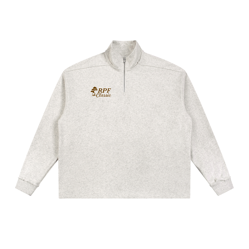 RPF Classic Half-Zip Rolled Edge Fleece Sweatshirt