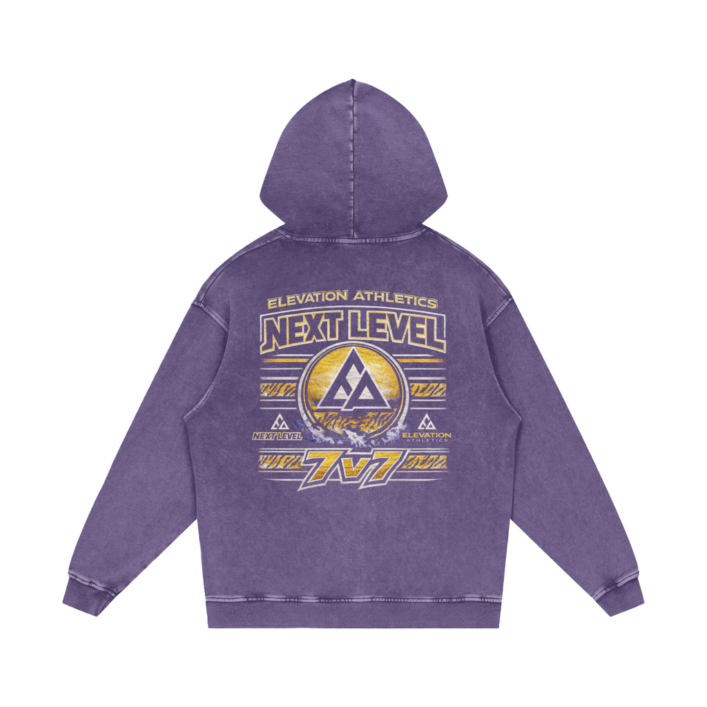 Next Level x MECA Snow Washed Loose Cotton Hoodie
