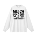 BLACK CARD Oversized Unisex Long Sleeve T-Shirt