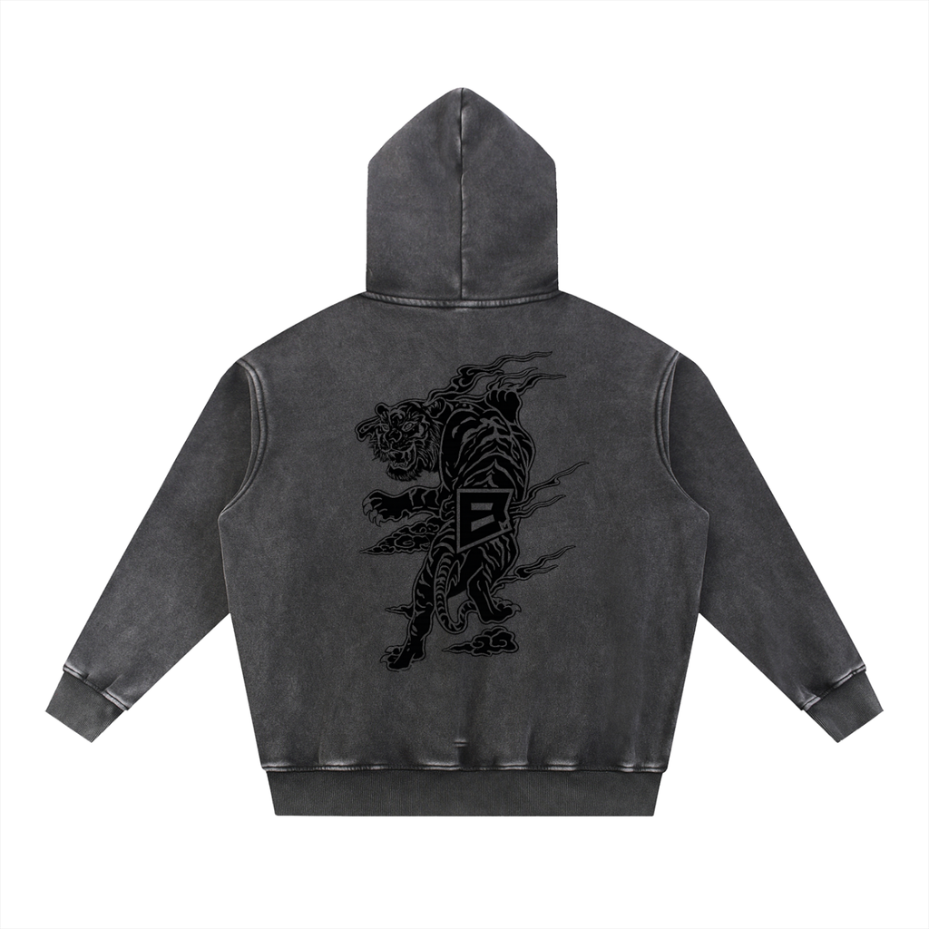 Beast Mode x MECA Snow Wash Fleece Oversize Hoodie