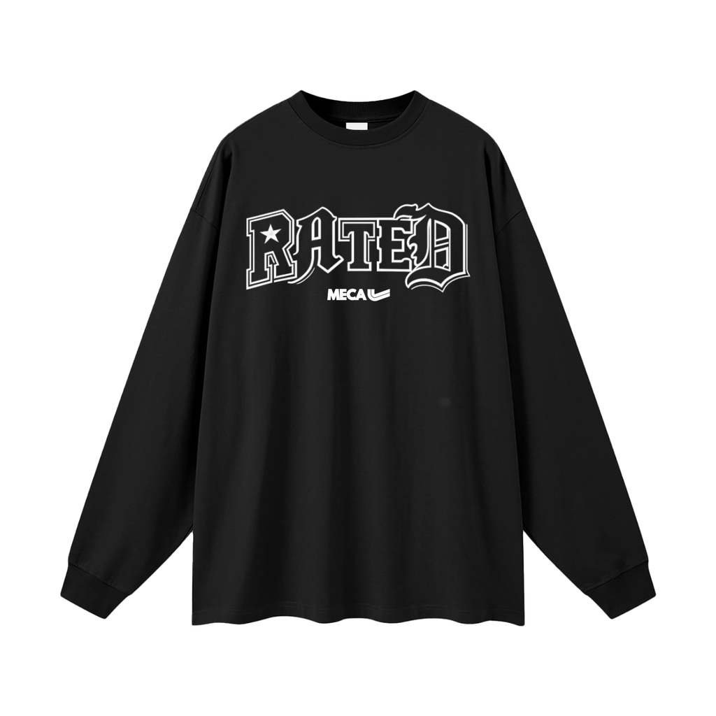 Rated x MECA Oversized Unisex Long Sleeve T-Shirt