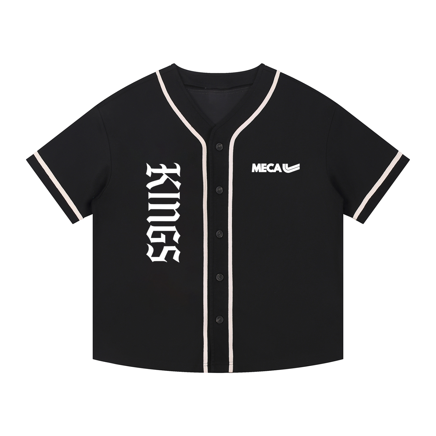 Kings x MECA Contrast Piped Button-Up Jersey