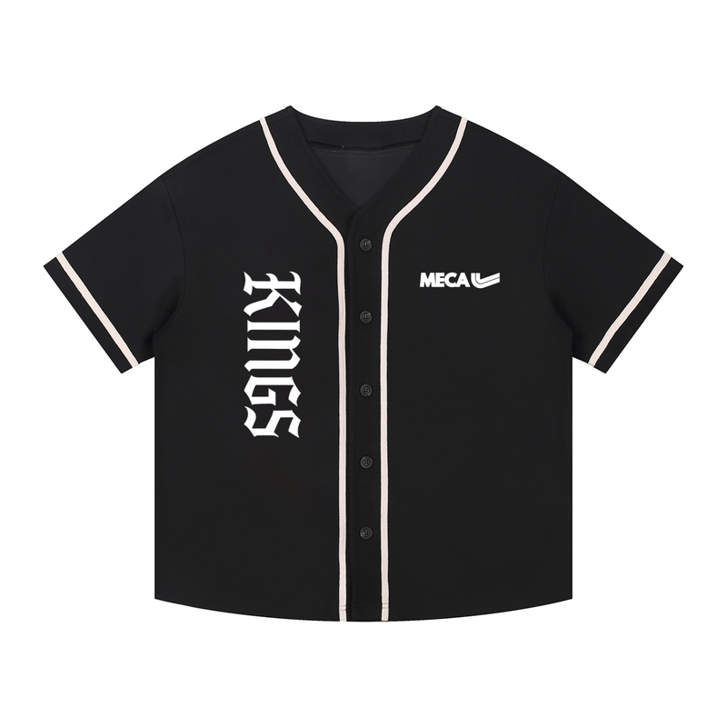 Kings x MECA Contrast Piped Button-Up Jersey