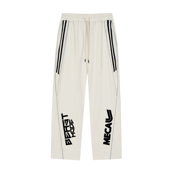 Beast Mode x MECA Reflection Striped Straight-Leg Sweatpants