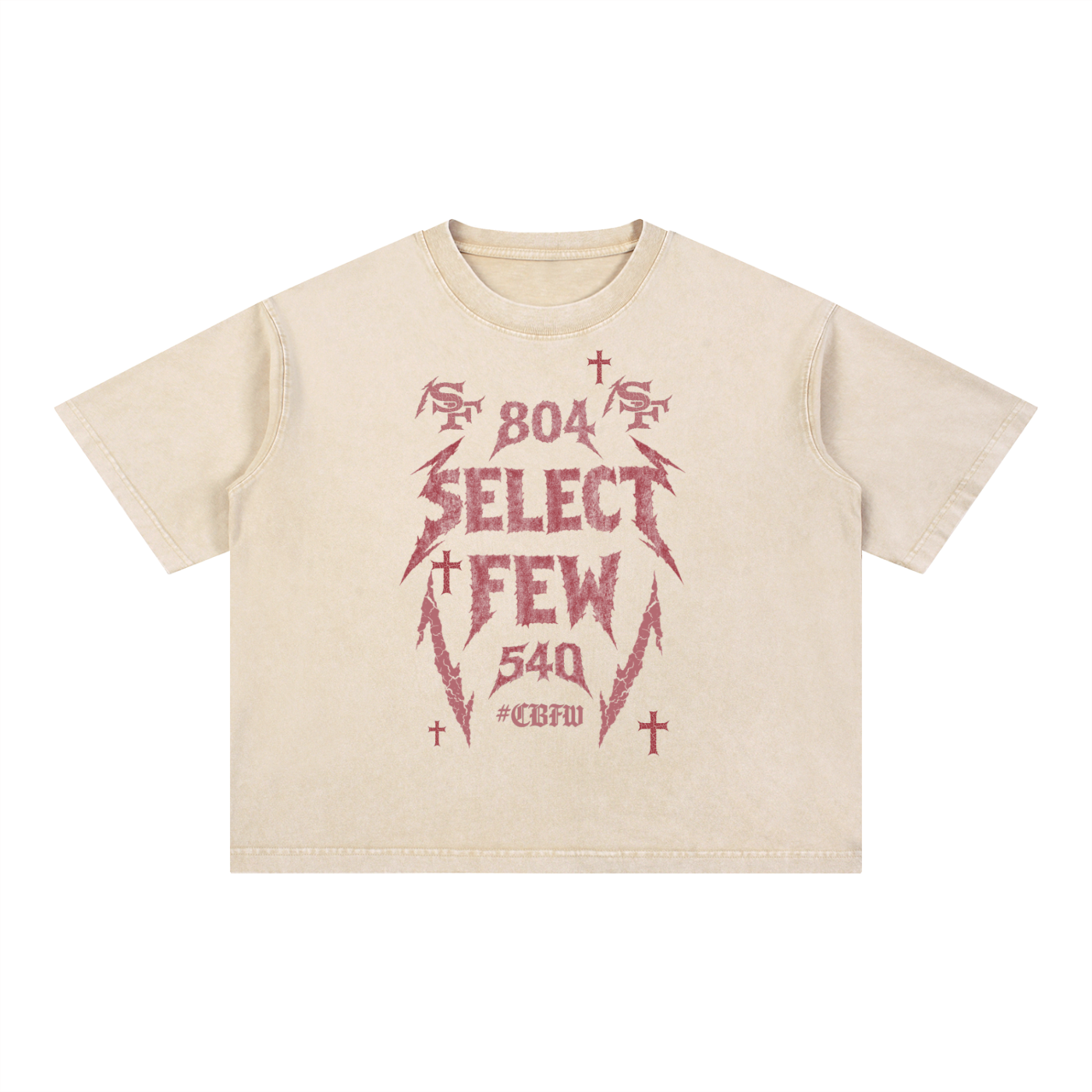 MECA x Select Few Mineral Wash Boxy Cotton T-Shirt