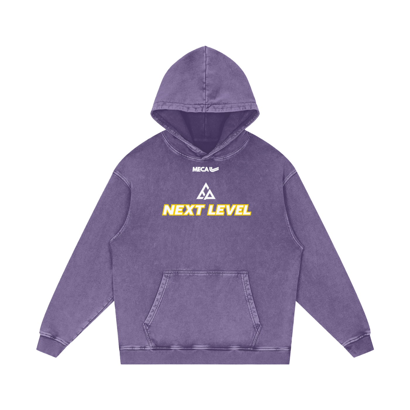 Next Level x MECA Snow Washed Loose Cotton Hoodie