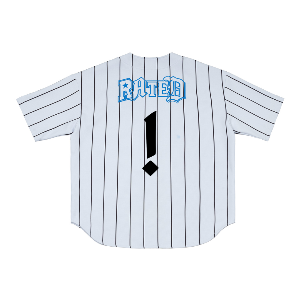 Rated x MECA Pinstripe Baseball Jersey