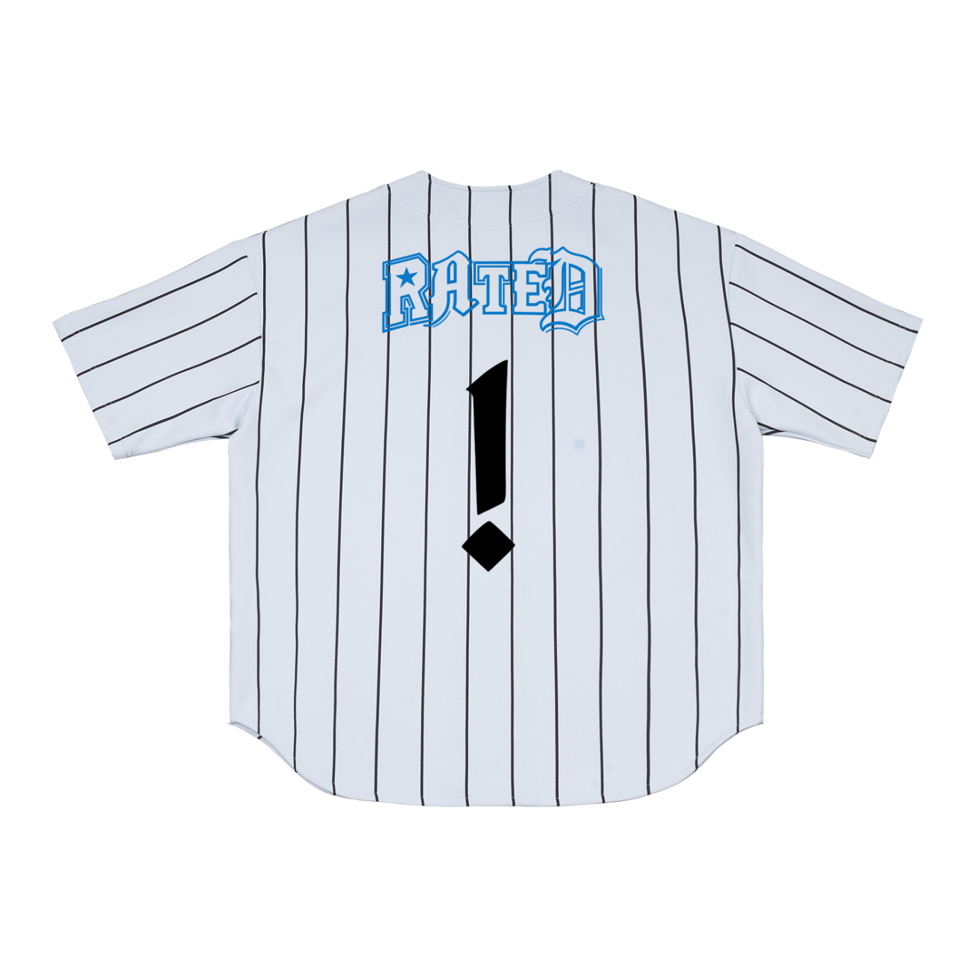Rated x MECA Pinstripe Baseball Jersey