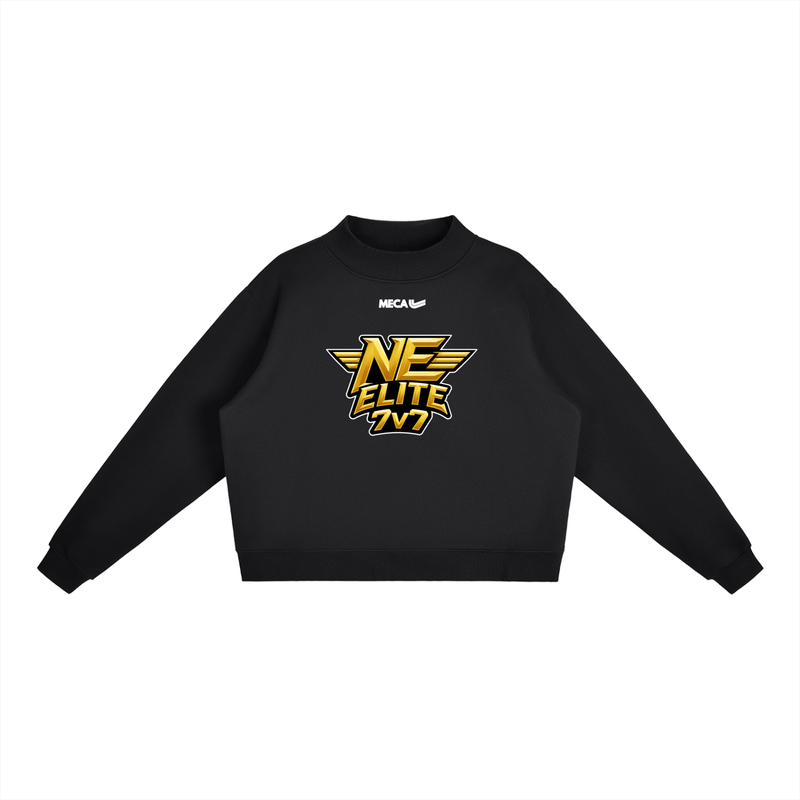New Era x MECA Essential Fleece Mock-Neck Crew Sweatshirt