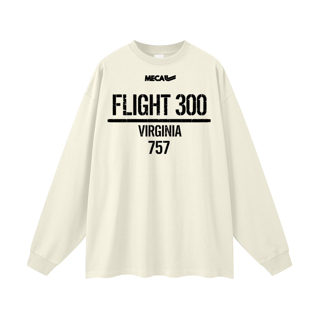 Flight x MECA Oversized Unisex Long Sleeve T-Shirt 1