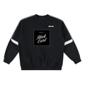 BLACK CARD Oversized Crewneck Taped Sweatshirt