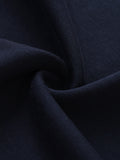 VAG Contrast Striped Lapel Collar Sweatshirt