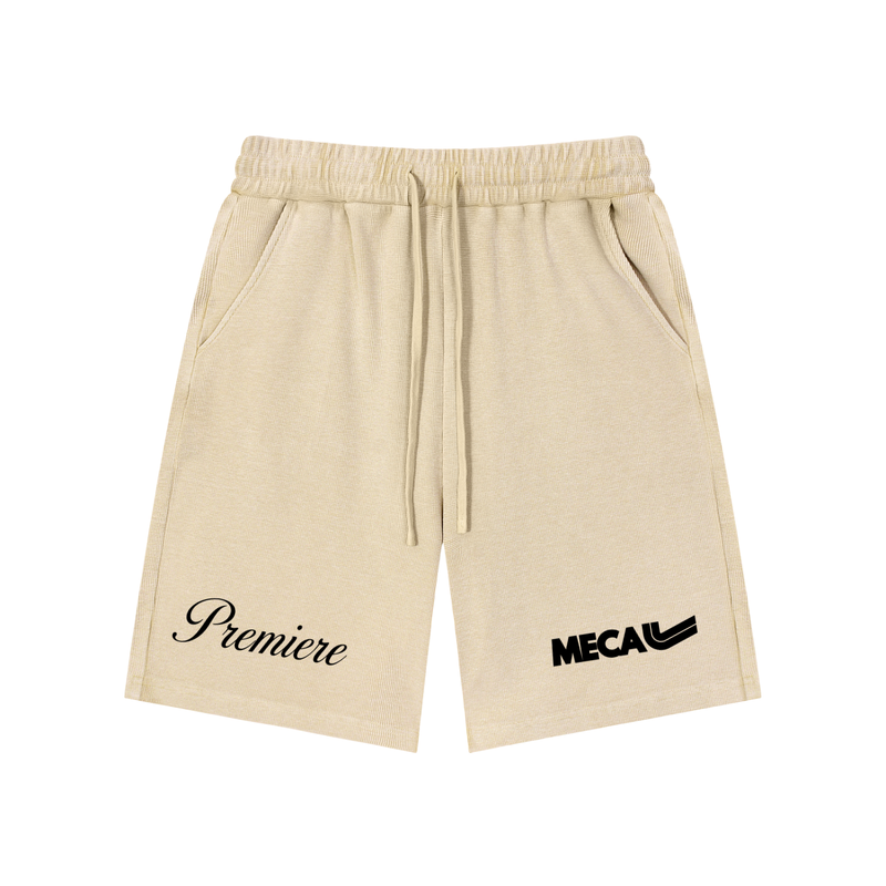 PREMIERE Mineral Wash Waffle Knit Shorts