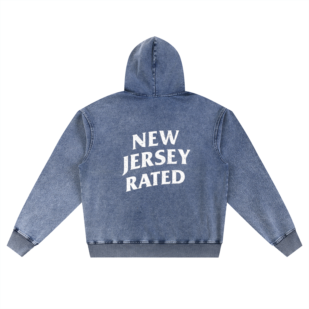 Rated x MECA Snow Wash Oversized Hoodie
