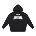 Rated x MECA Contrast Tape Raw Edge Double Layered Hoodie