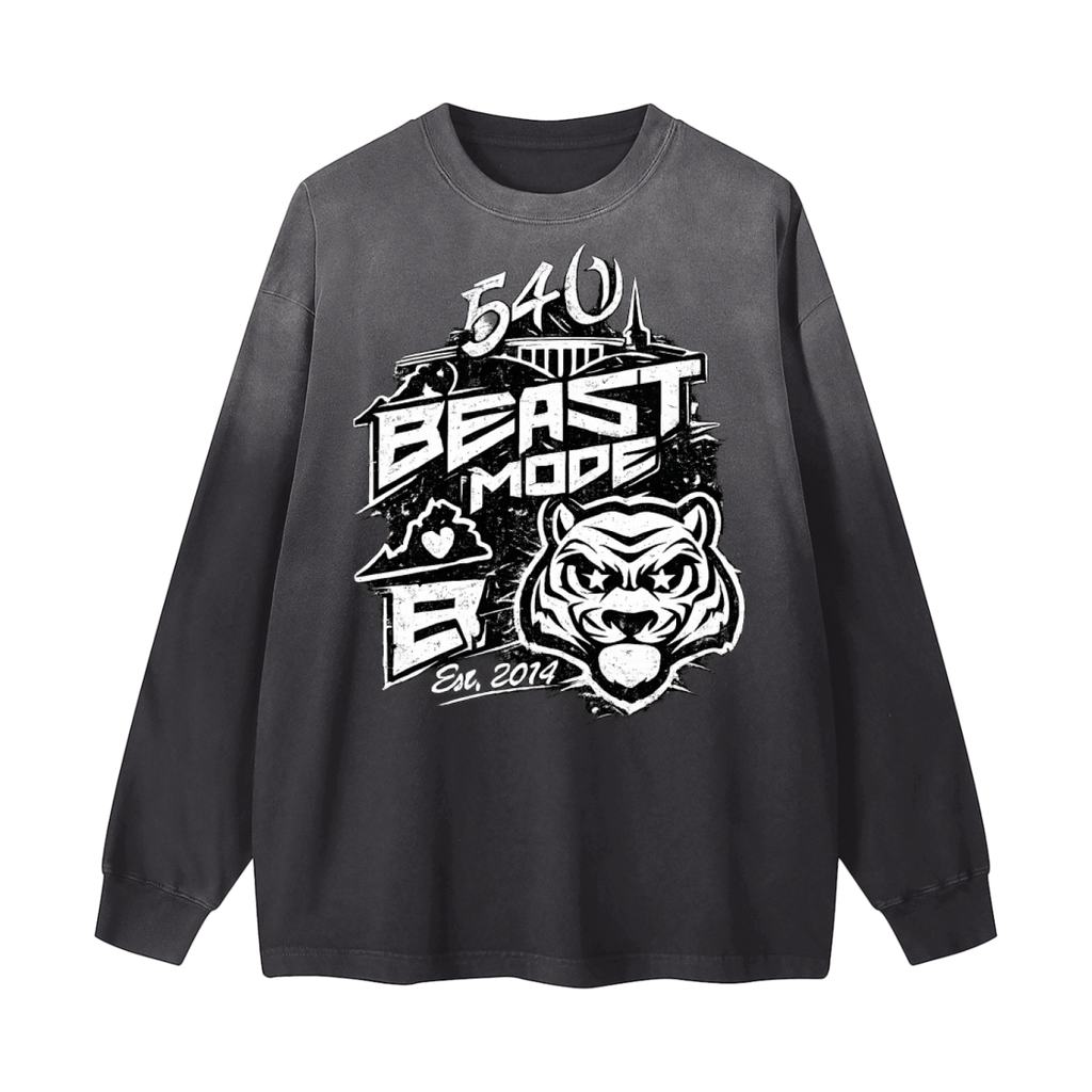 Beast Mode x MECA Gradient Washed Long Sleeve T-Shirt