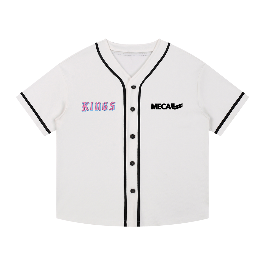 Kings x MECA Contrast Piped Button-Up Jersey