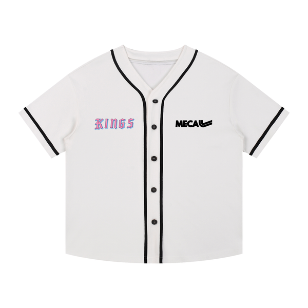Kings x MECA Contrast Piped Button-Up Jersey