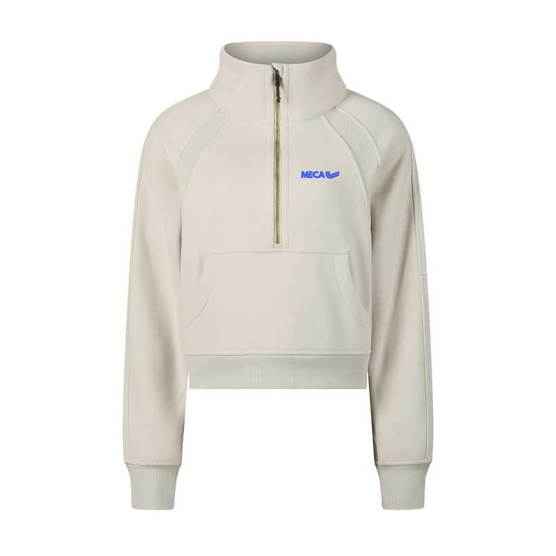 MECA TEAM Cropped Half-Zip Sweatshirt